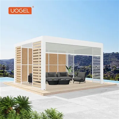 Pergola metel louvered